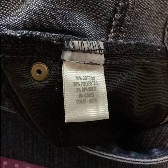 CJ Banks Dark Blue Straight Leg Jeans Plus Size 28 W Petite - Picture 9 of 10